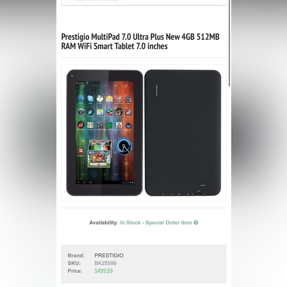 Prestigio MultiPad Ultra Plus Smart Tablet 7.0 inches